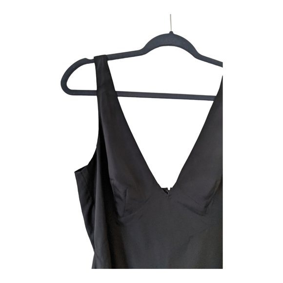 French Connection Sleeveless Above The Knee V Neck Sheath Dress Women's 10 Black - Picture 3 of 9